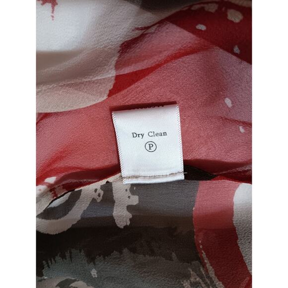 COLDWATER CREEK Artsy Silk Southwestern Kimono Plus 1X Sheer Sleeves Duster Long - Picture 8 of 11